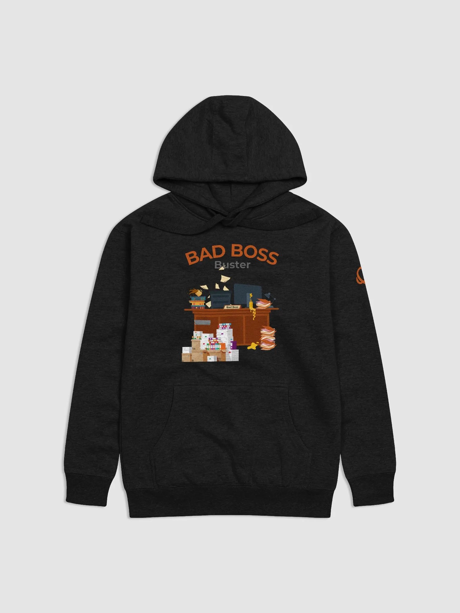 Bad Boss Buster White Logo Unisex Hoodie product image (1)