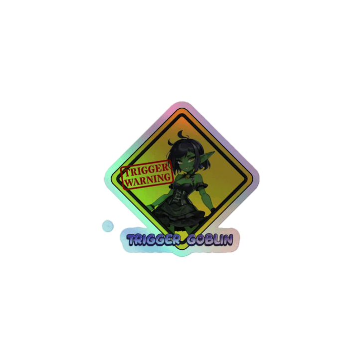 Mischievous Trigger Goblin Holographic Sticker Sheet product image (1)