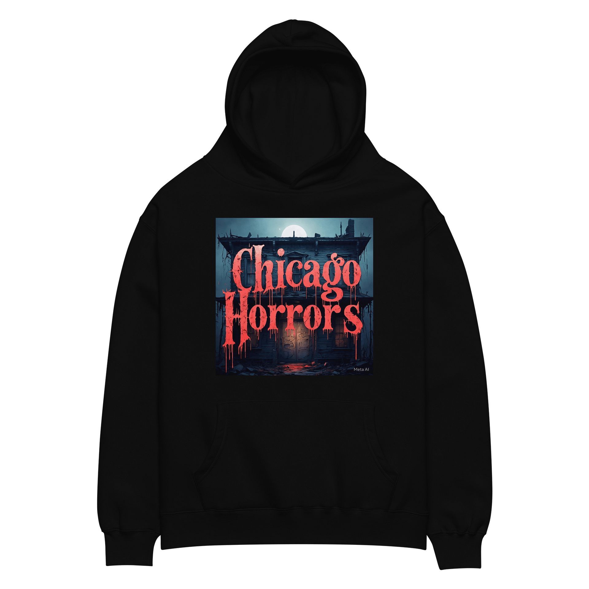 *Chicago Horrors Printed Logo Premium Pullover Hoodie product image (2)