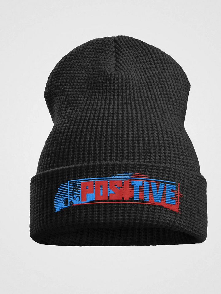 Stay Positive Waffle Beanie product image (3)