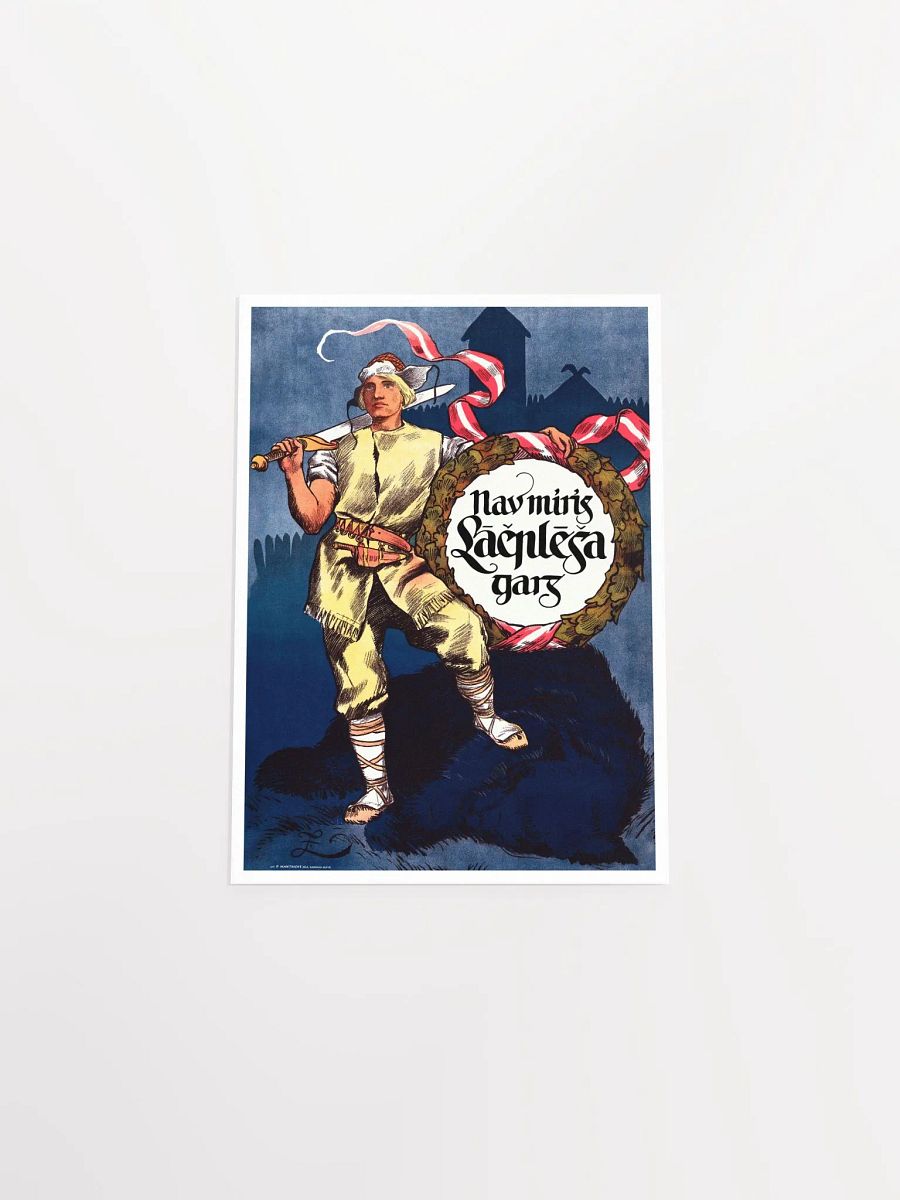 Latvia retro poster, 1934 — retro travel poster, vintage travel wall art, propaganda poster, patriotic poster product image (9)