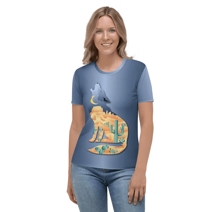 Desert in Coyote All Over Print T-shirt product image (2)