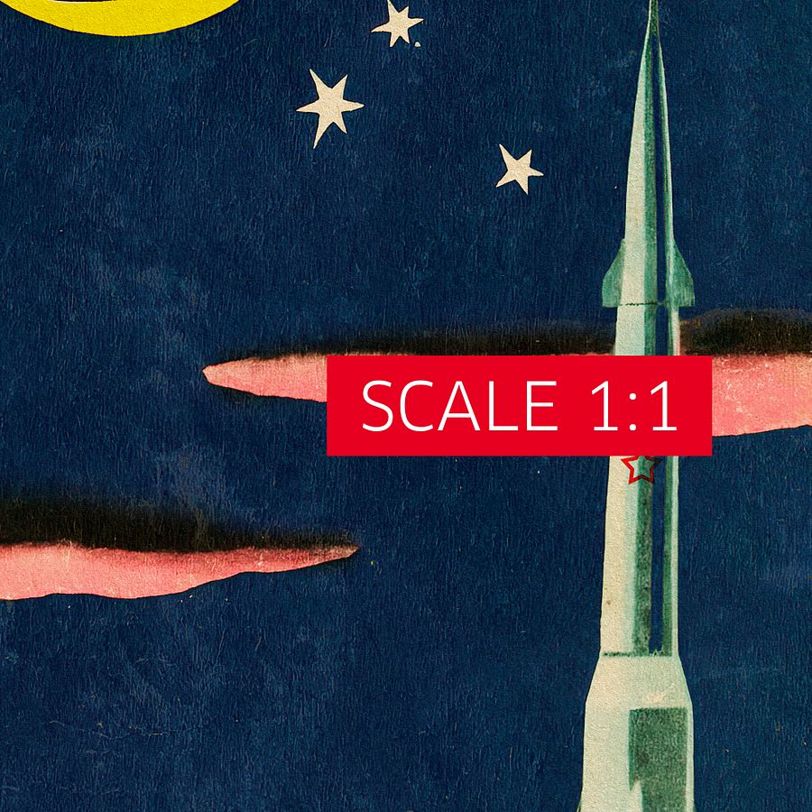 To other planets!, USSR 1959 — Soviet vintage space art poster, soviet retro poster product image (4)
