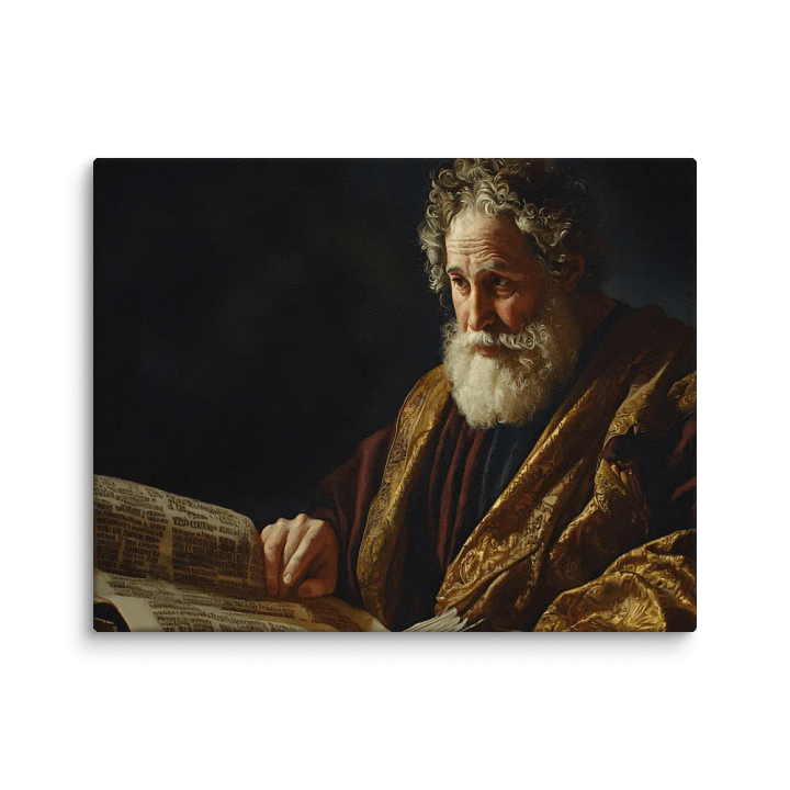 Ezra The Faithful Scribe - Rebuilder of the Temple Wall Art product image (1)