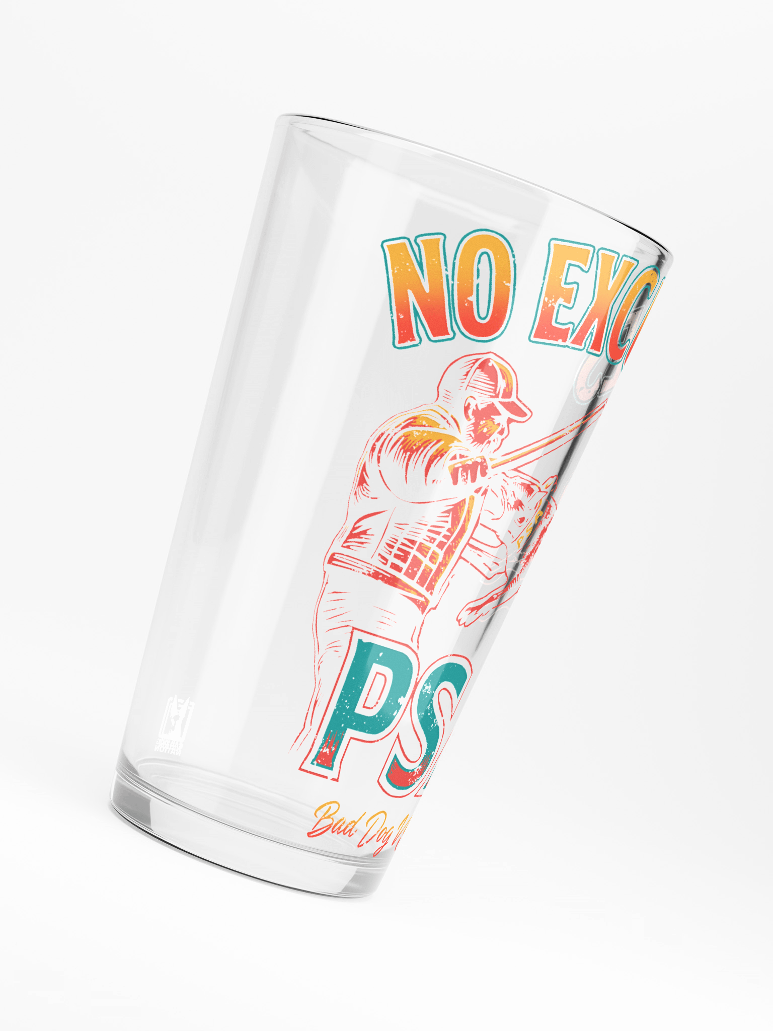 No Excuses - PSA - Shaker Pint Glass product image (6)
