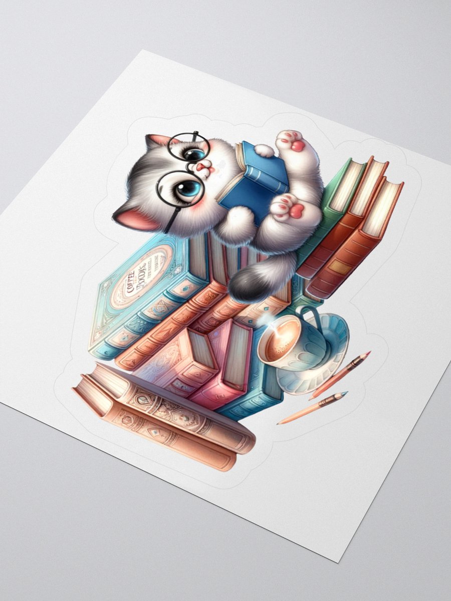 Whimsical Kitty Study Time Stickers product image (7)