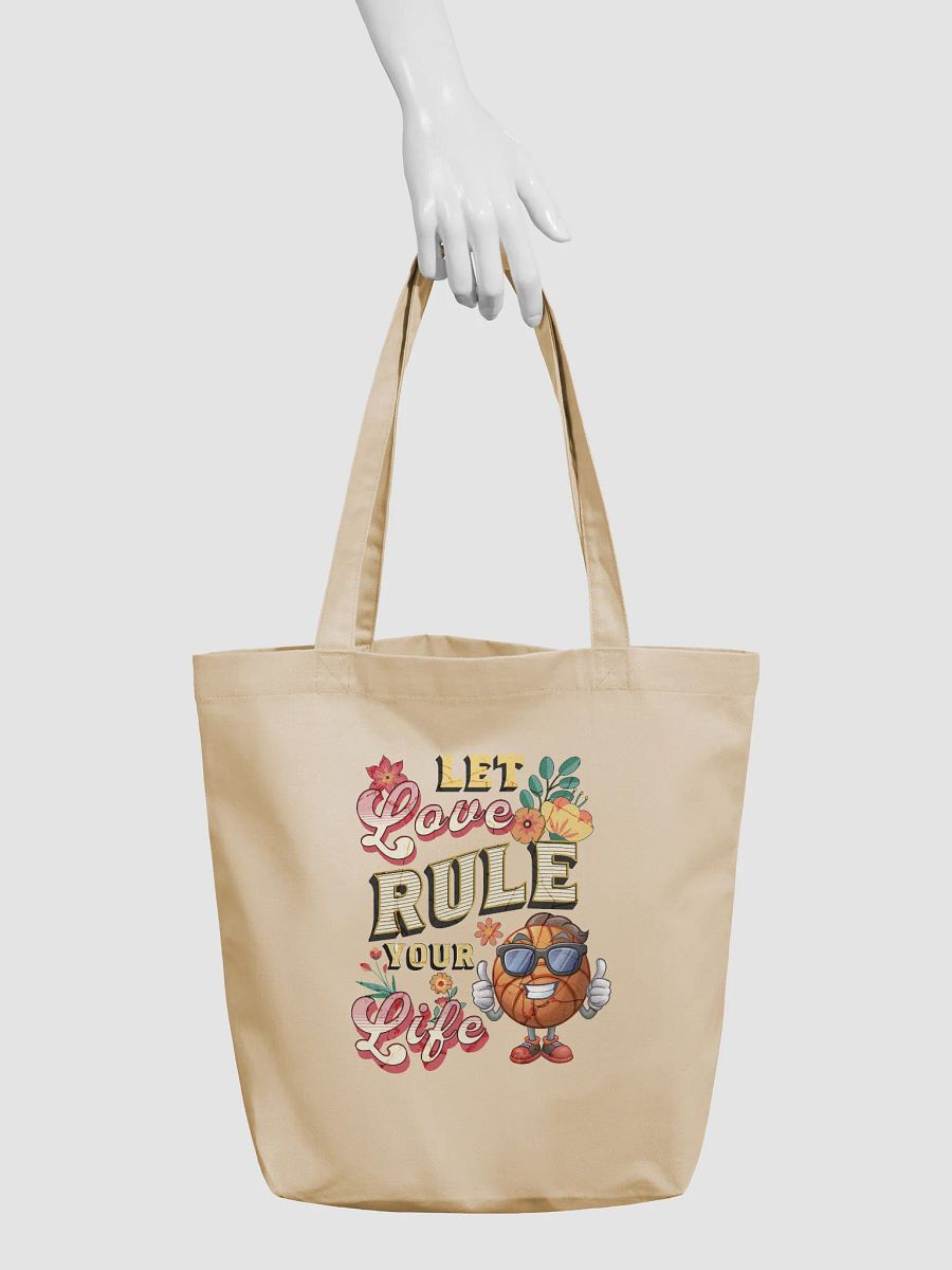 Let Love Rule Your Life Basketball Eco Tote Bag product image (6)