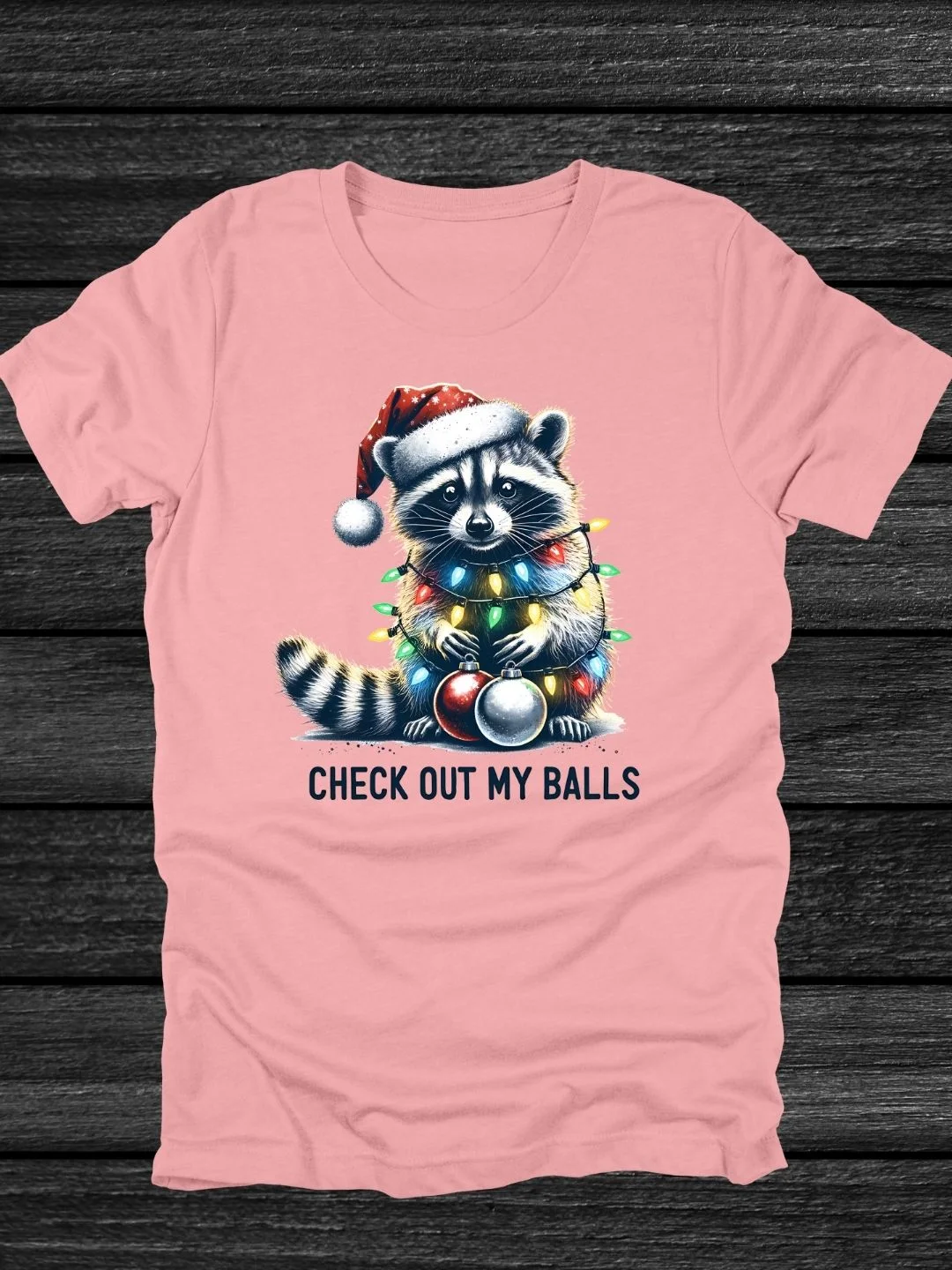 Christmas Raccoon T-Shirt product image (14)