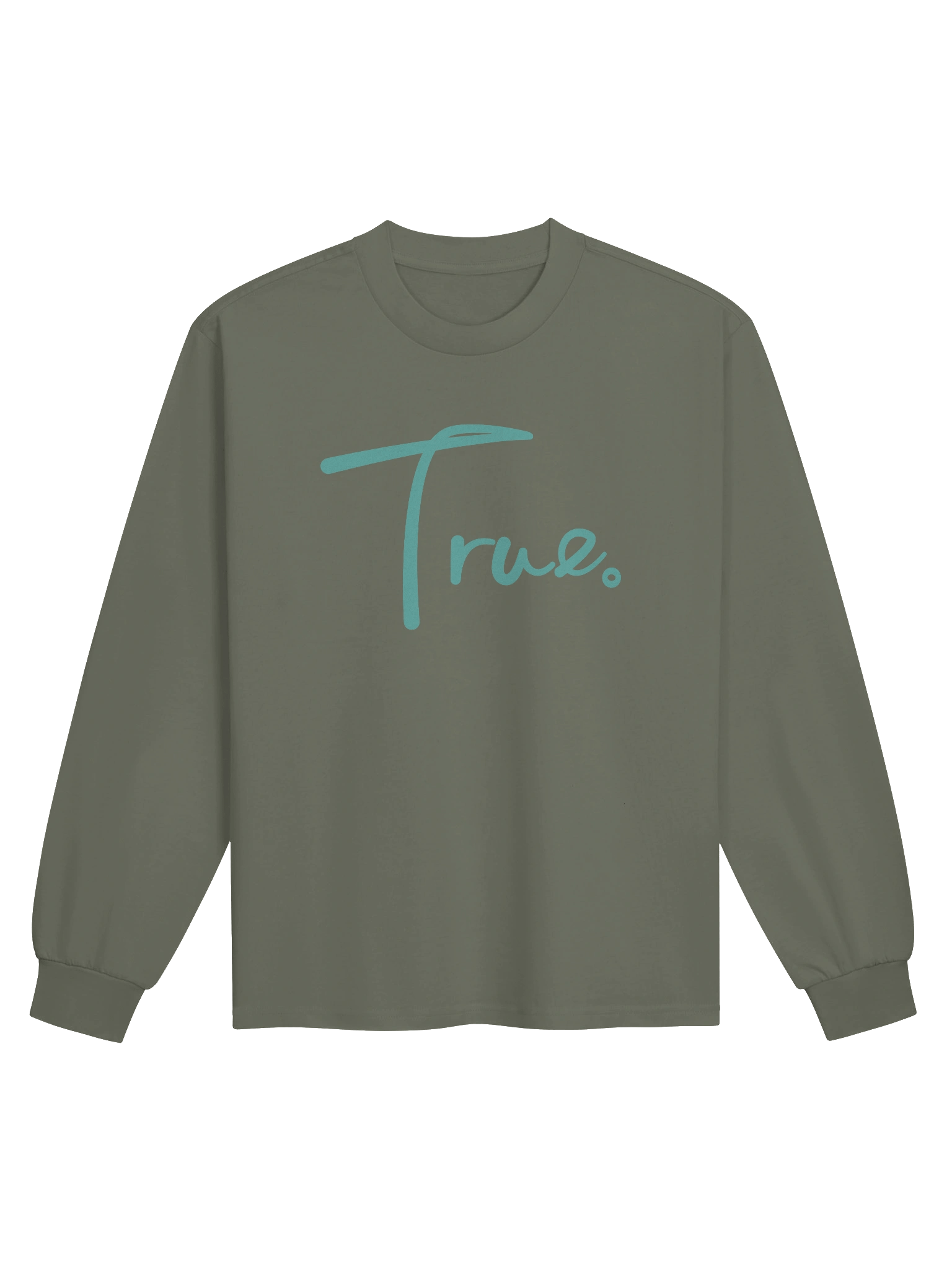 Volume Long Sleeve — in Cypress + Dimple Blue (Oversized/Unisex) product image (1)