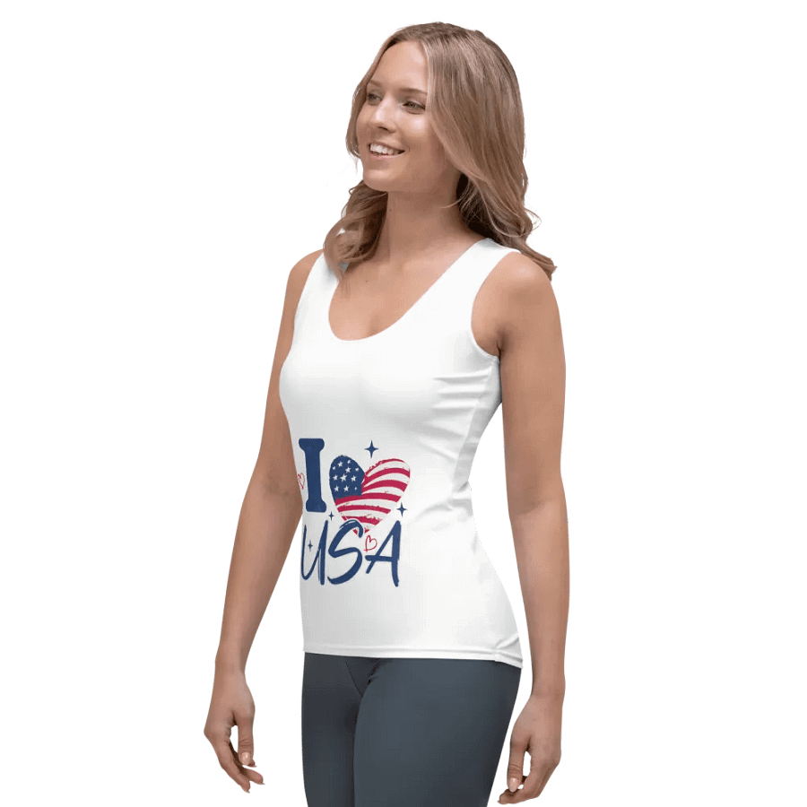I Love USA Patriotic Women's Tank Top product image (3)