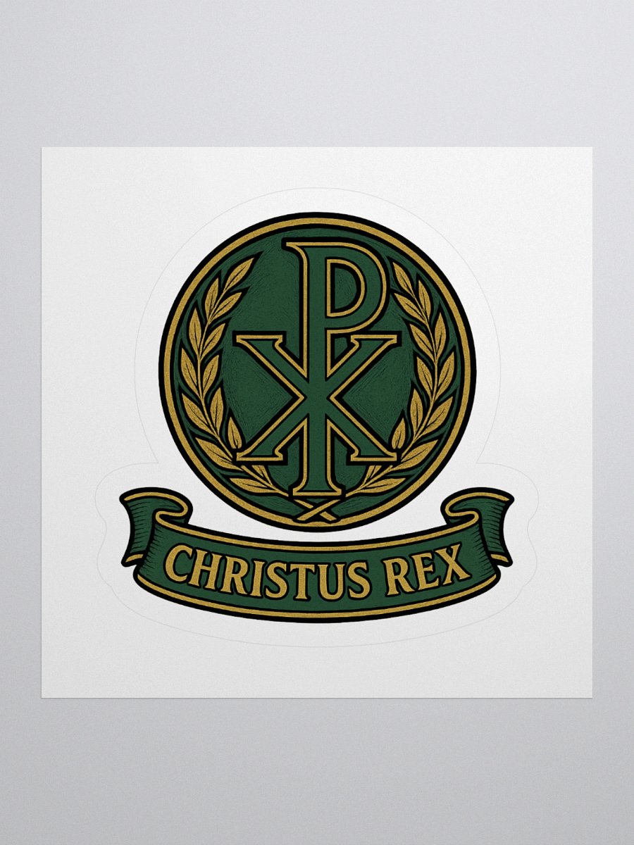 Chi-Rho sticker green product image (1)