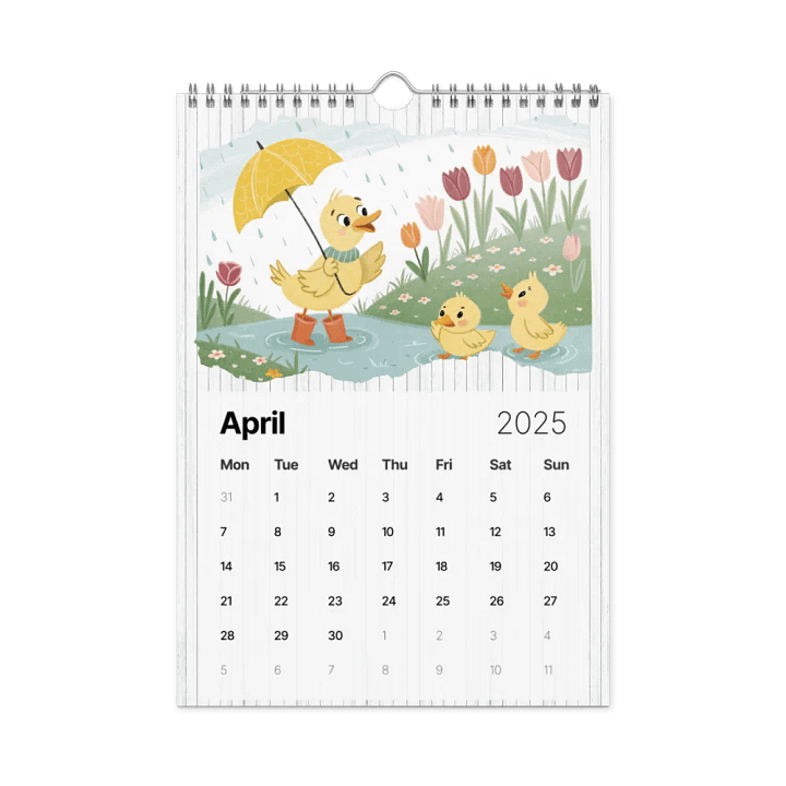 ADORABLE ANIMALS WALL CALENDAR 2025 product image (1)