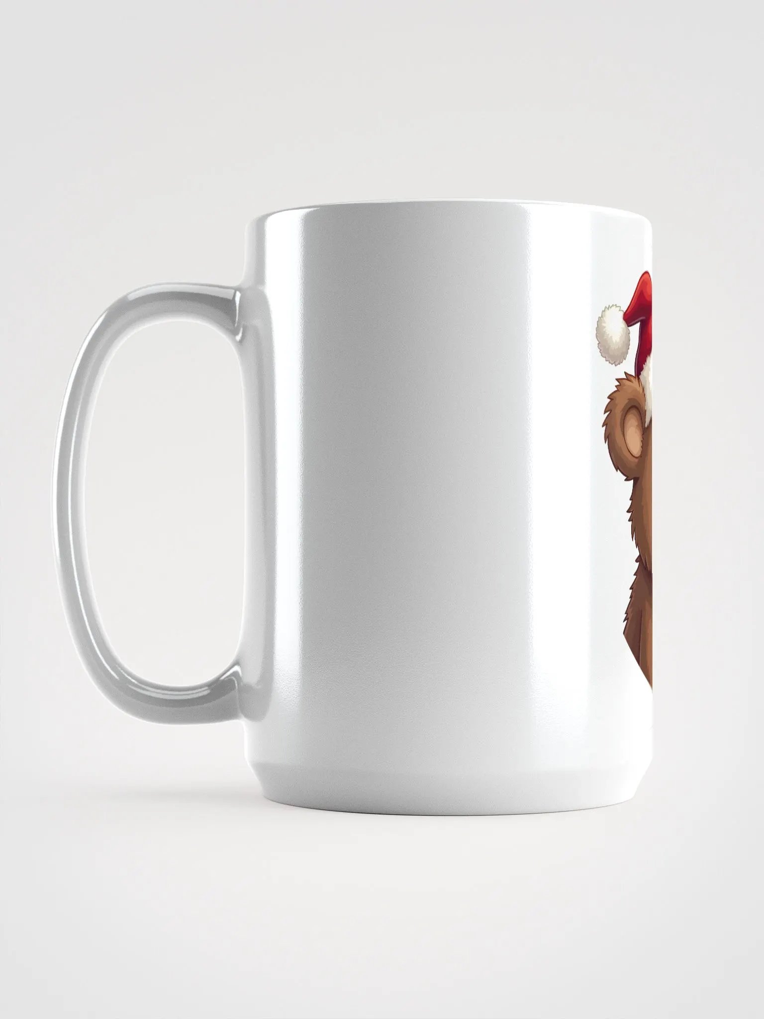 Santa Bear White Glossy Mug product image (6)