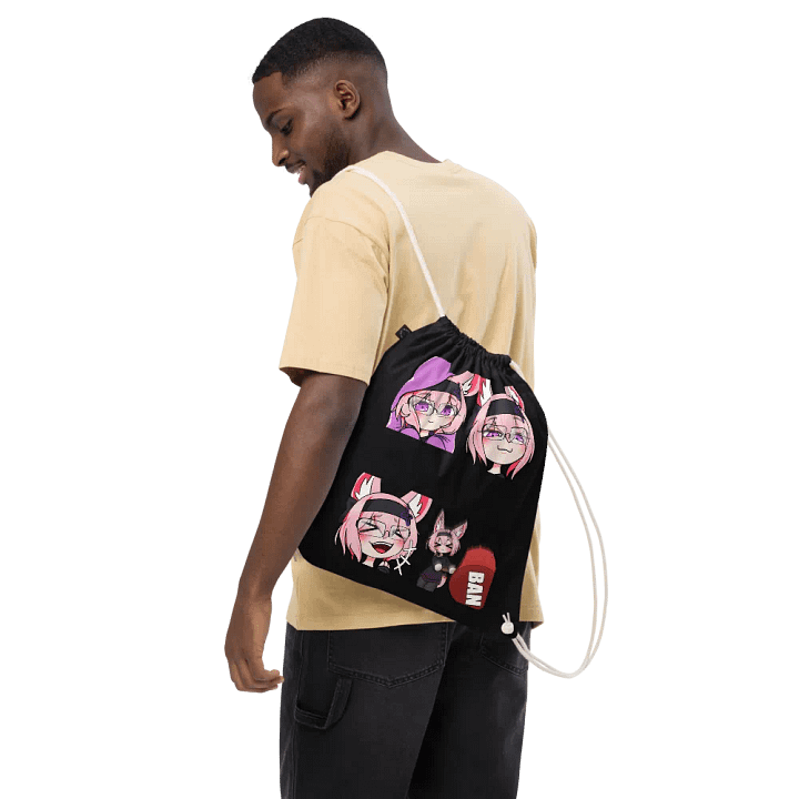 Donad Emote Drawstring Bag product image (2)