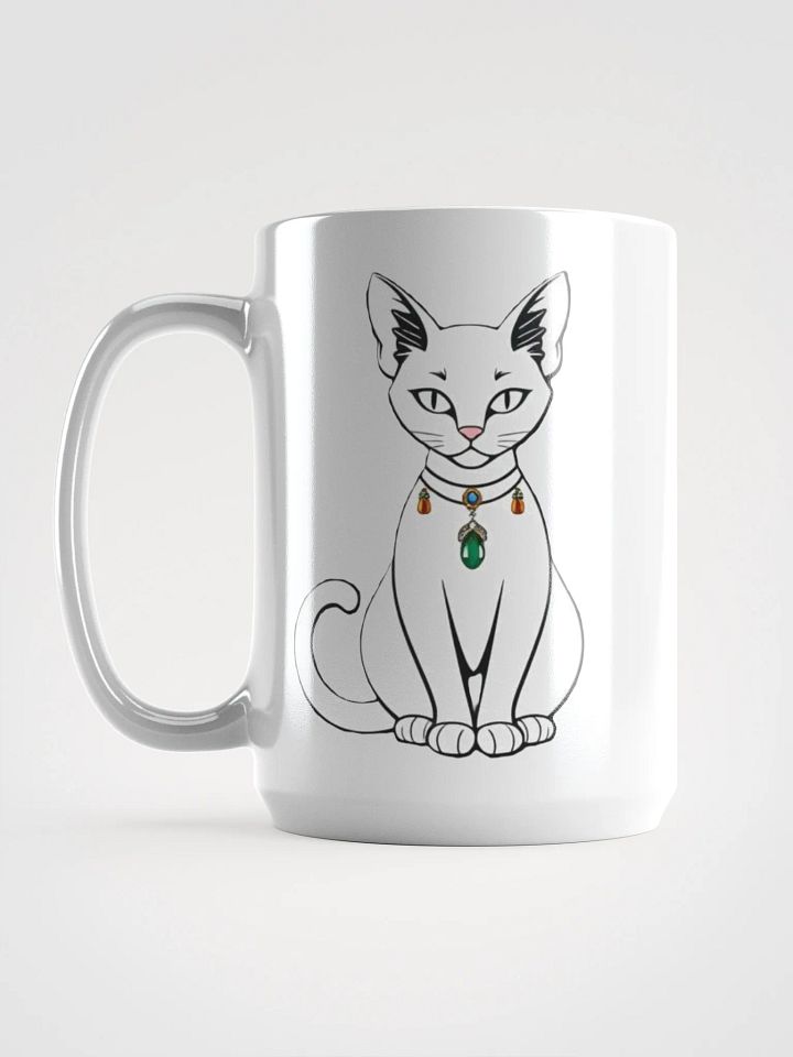 Feline Gem White Glossy Mug product image (1)