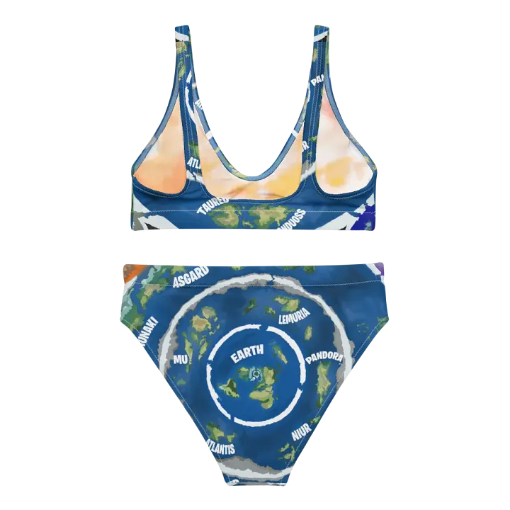 High-Waisted Bikini Set Beyond The Ice Wall Map product image (2)