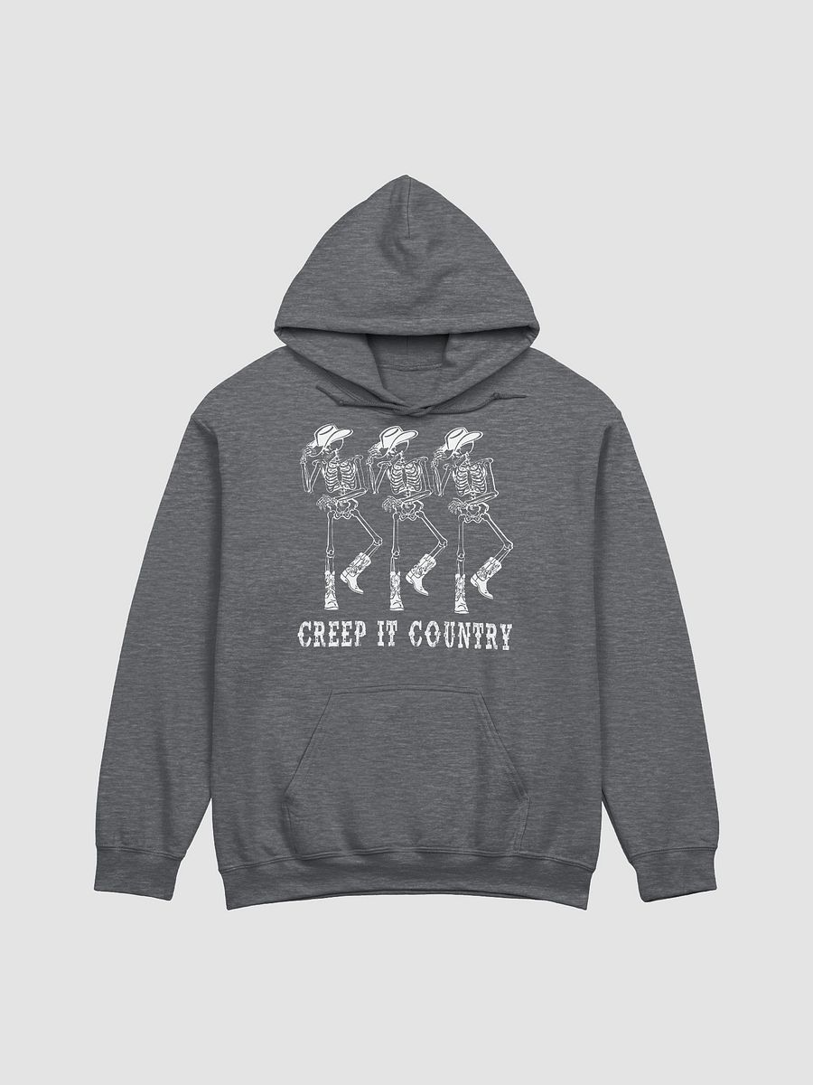 Creep It Country Cowboy Skeletons Hooded Sweatshirt | Funny Western-Themed Fall and Halloween Hoodie Design product image (16)