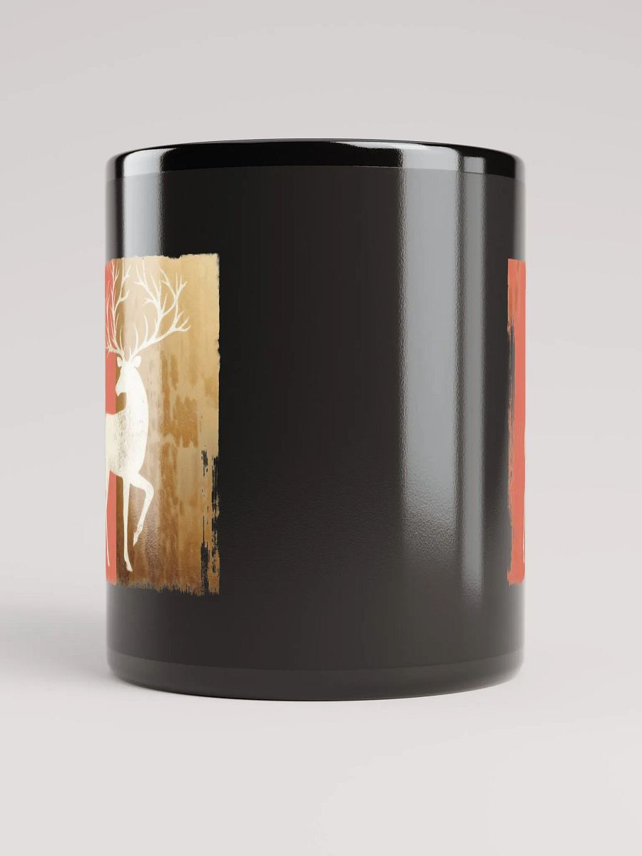 Holiday reindeer charm -black mug product image (5)