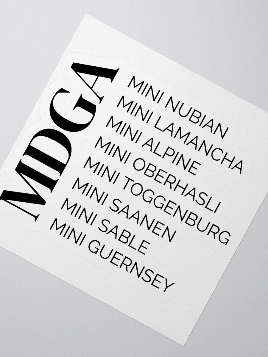 MDGA Breeds sticker product image (4)