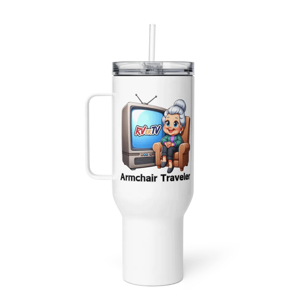 Armchair Traveler Grannie - Travel Mug with Handle product image (4)