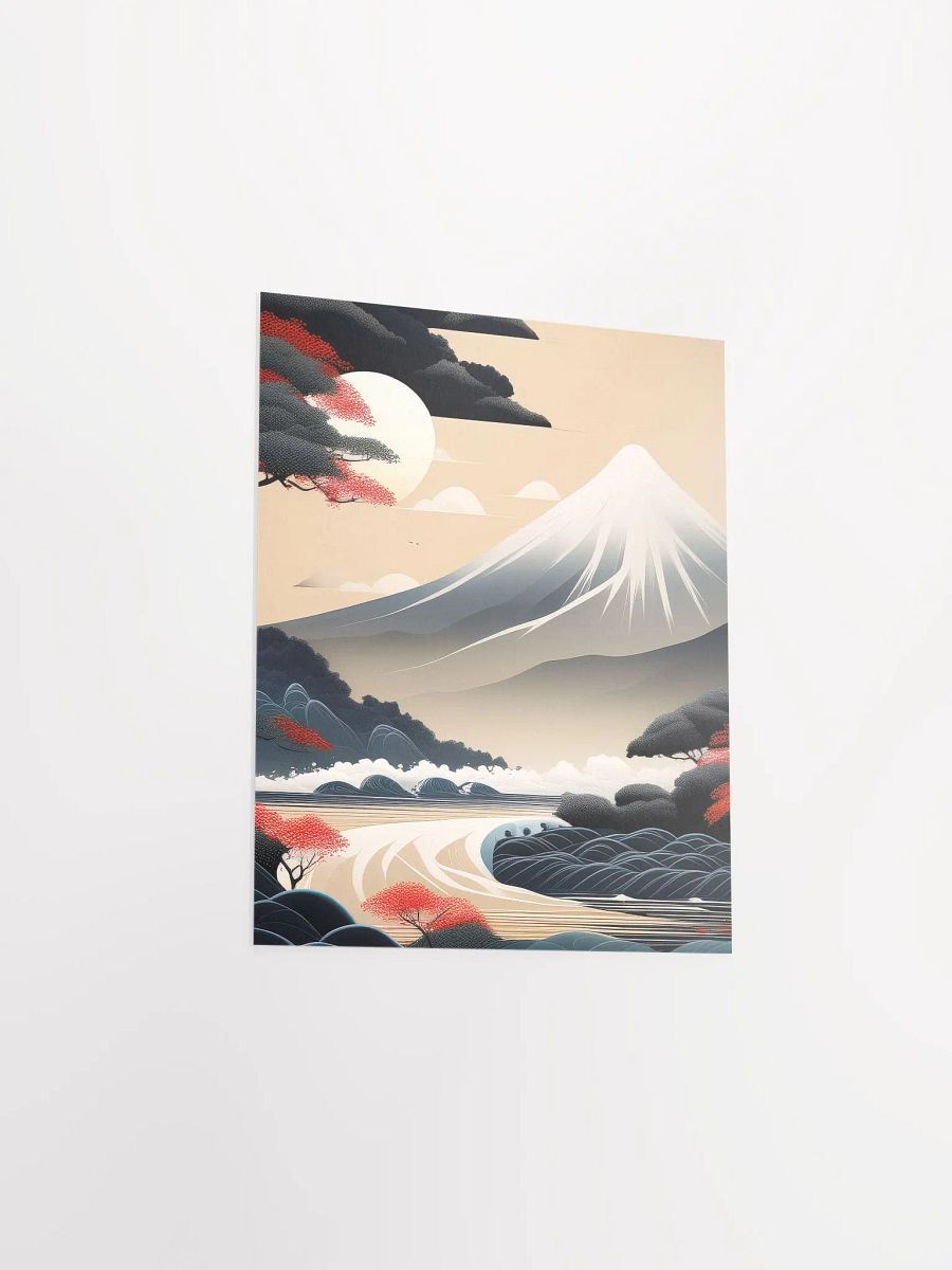 Japandi Art Mountain Landscape - Poster - Small and Standard Sizes - 8x10-11x14-12x16-16x20 Inches product image (10)