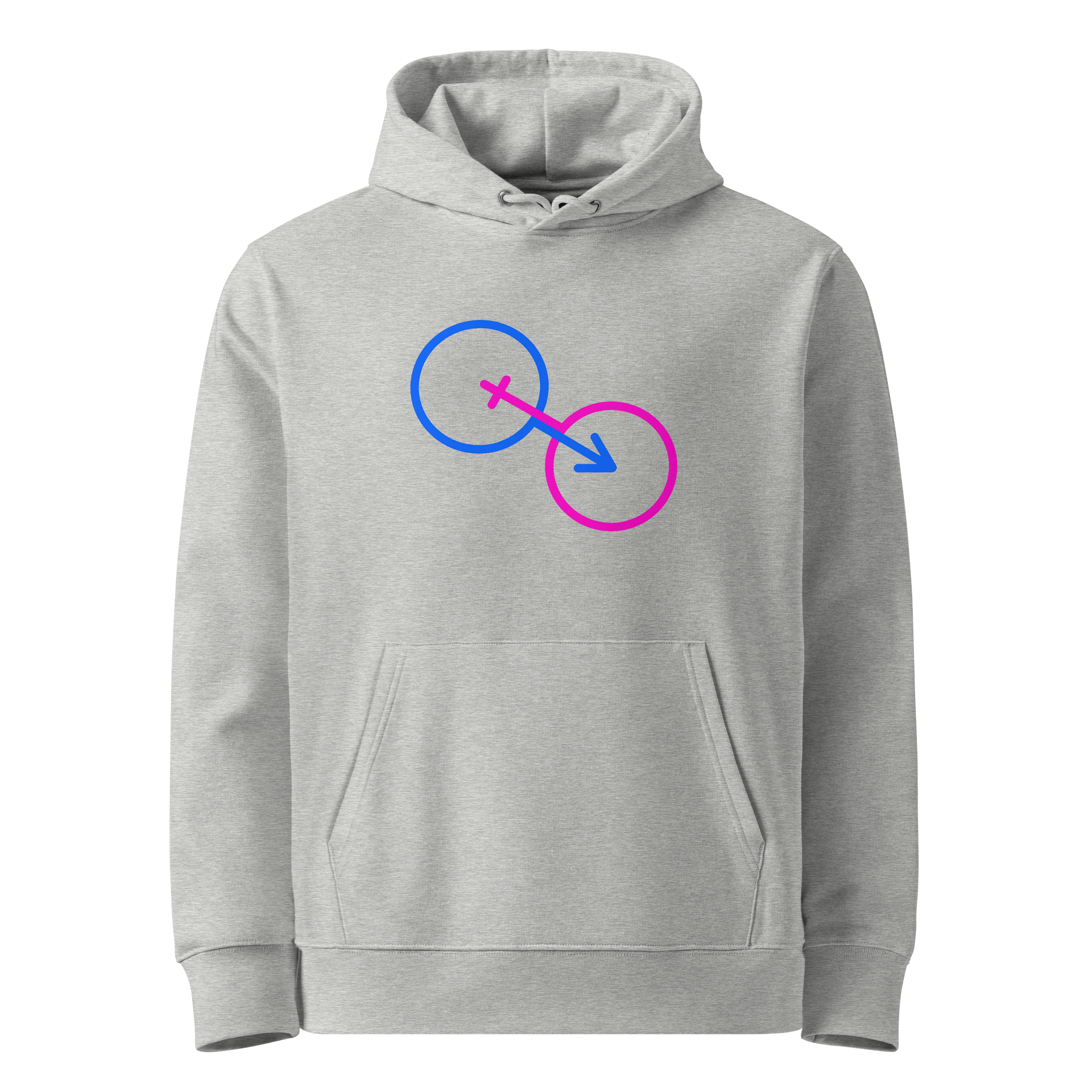 Eco-Friendly Hoodie with Traditional Gender Symbols product image (1)