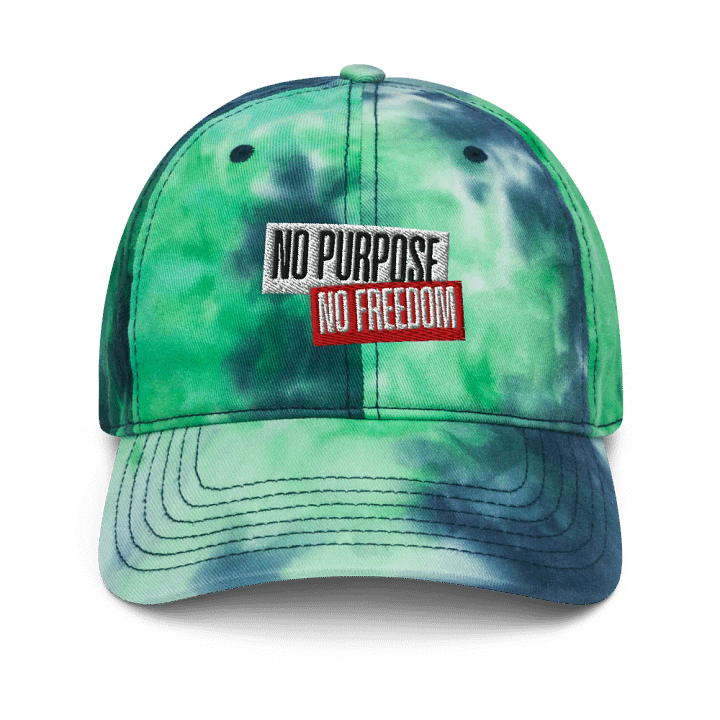 Freedom & Purpose Tie-Dye Dad Hat | no purpose no freedom product image (2)