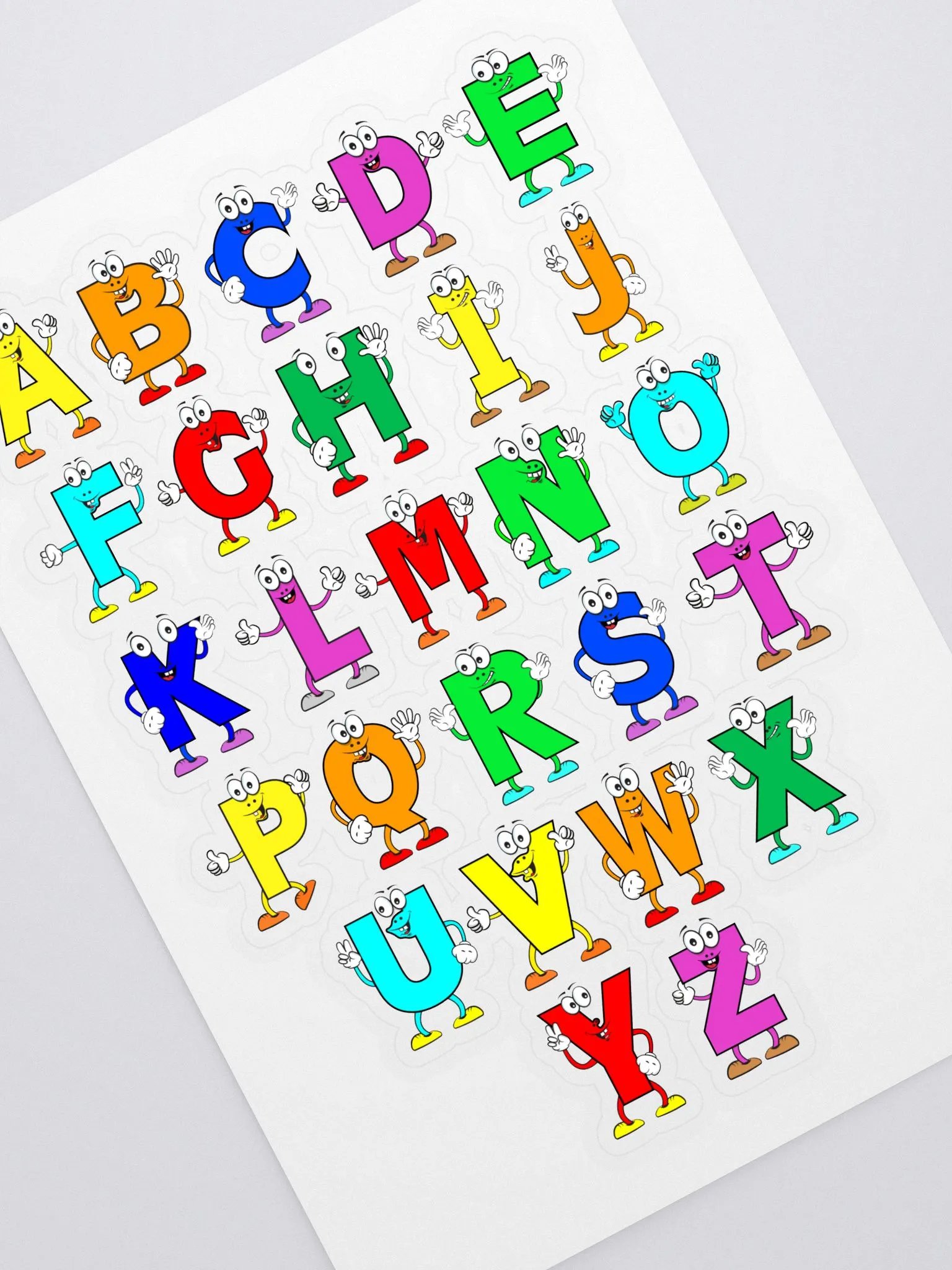 Alphabet Adventure Kiss Cut Sticker Sheet product image (1)