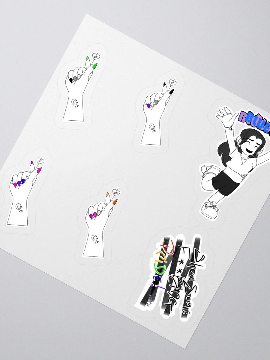 Dia-BI-lical Nails: Pride Sticker Sheet product image (2)