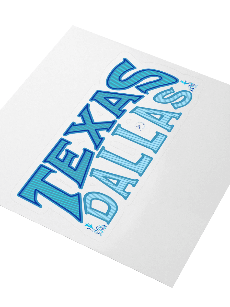 Dallas Texas Vibes Kiss Cut Sticker product image (4)