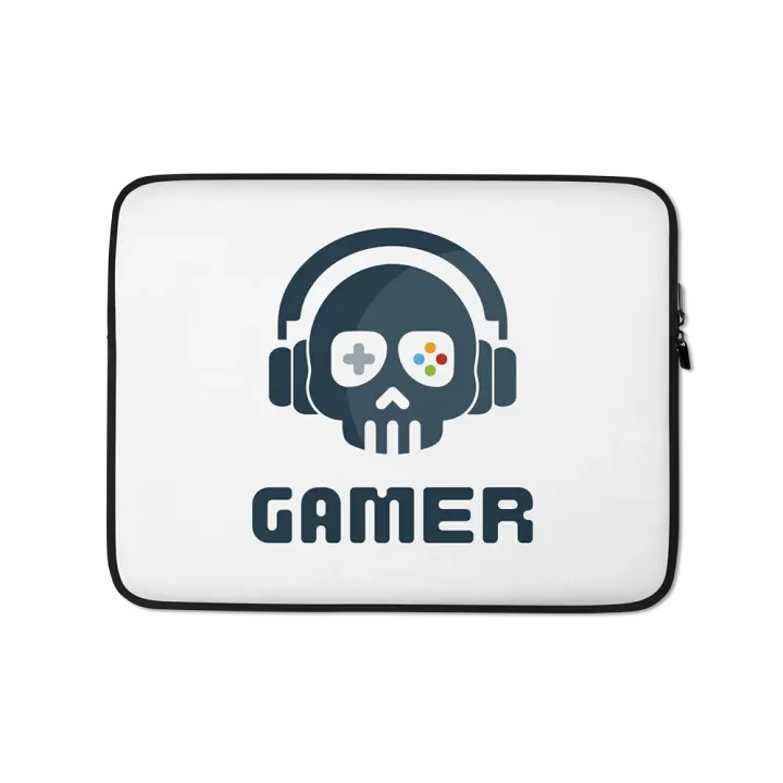 Gamer's Skull Laptop Sleeve product image (1)