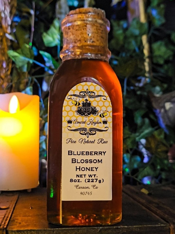 The Armored Kingdom Premuim Blueberry Blossom Honey Bottle(8oz) product image (1)