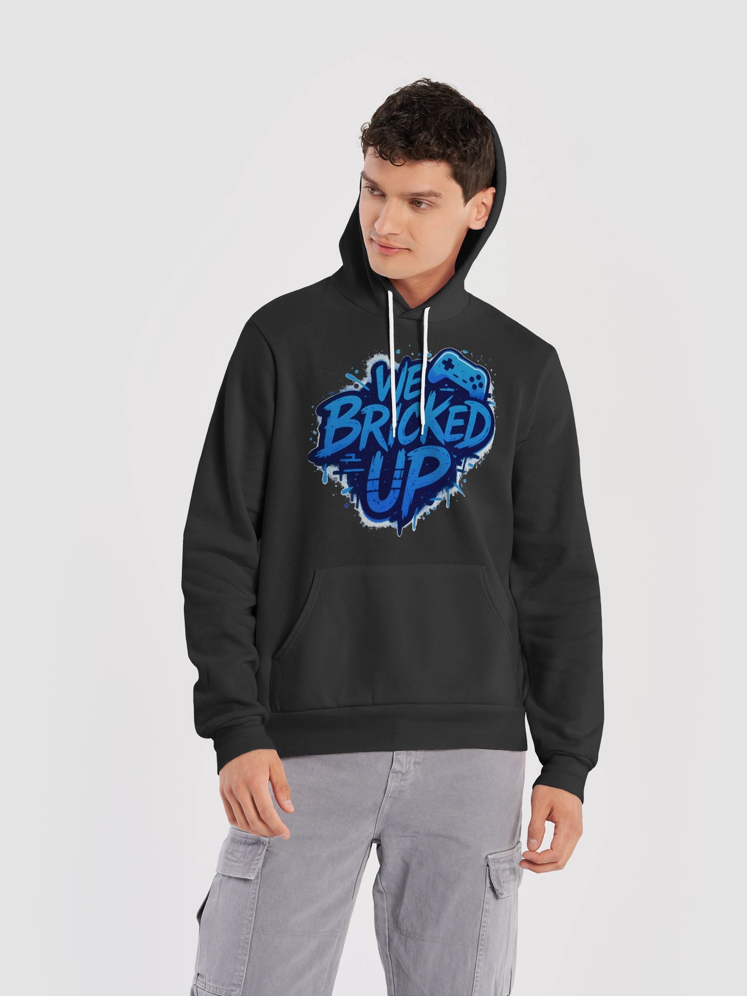 "Bricked Up" Hoodie Blue product image (21)