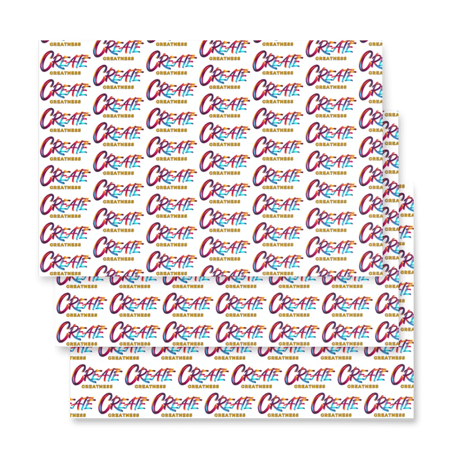 Create Greatness Wrapping Paper Set product image (5)