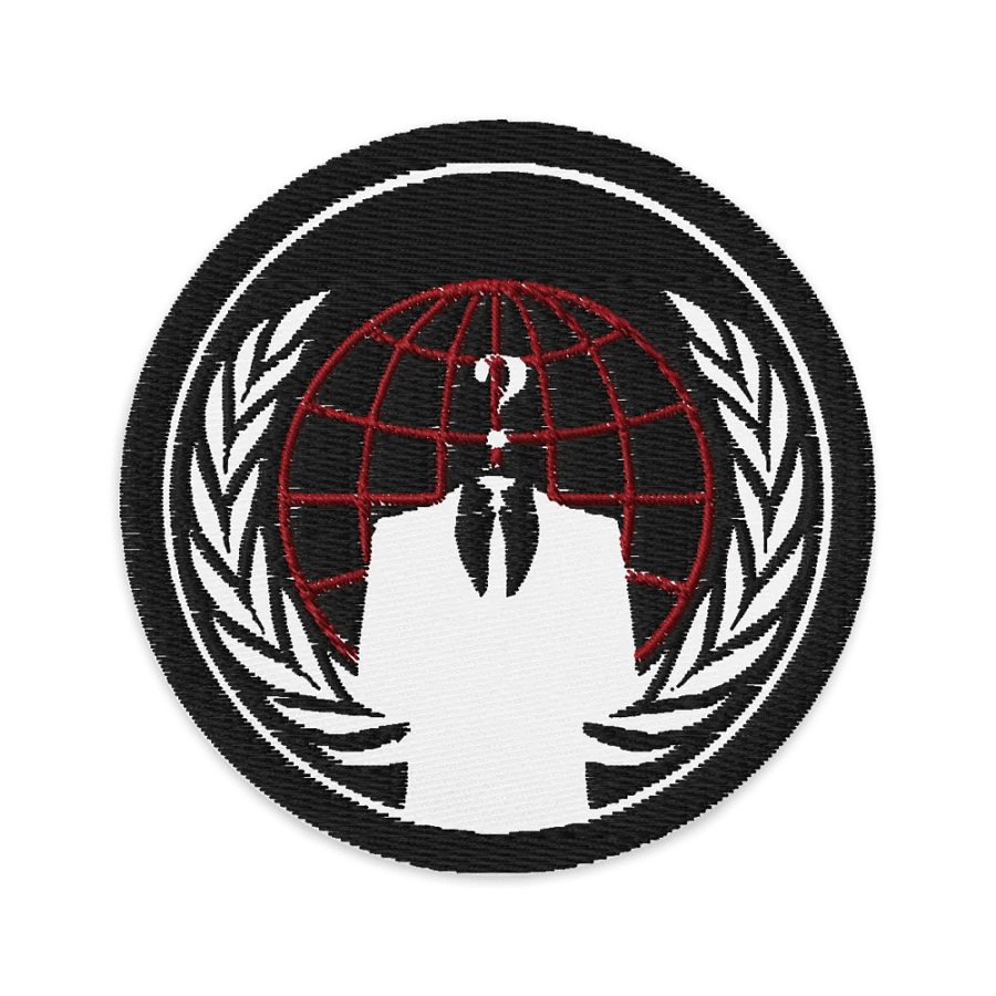 Anonymous Patch 5 (Red On Black) product image (1)