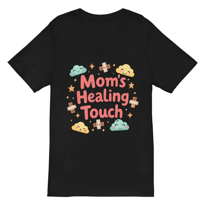 Mom's Healing Touch V-Neck Tee product image (3)