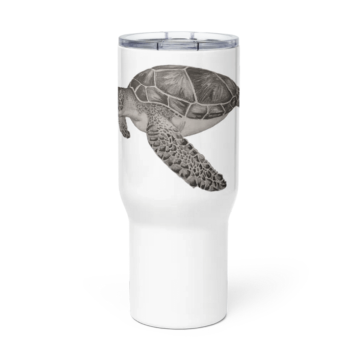 Turtle Drawing Travel Cup with Handle product image (3)
