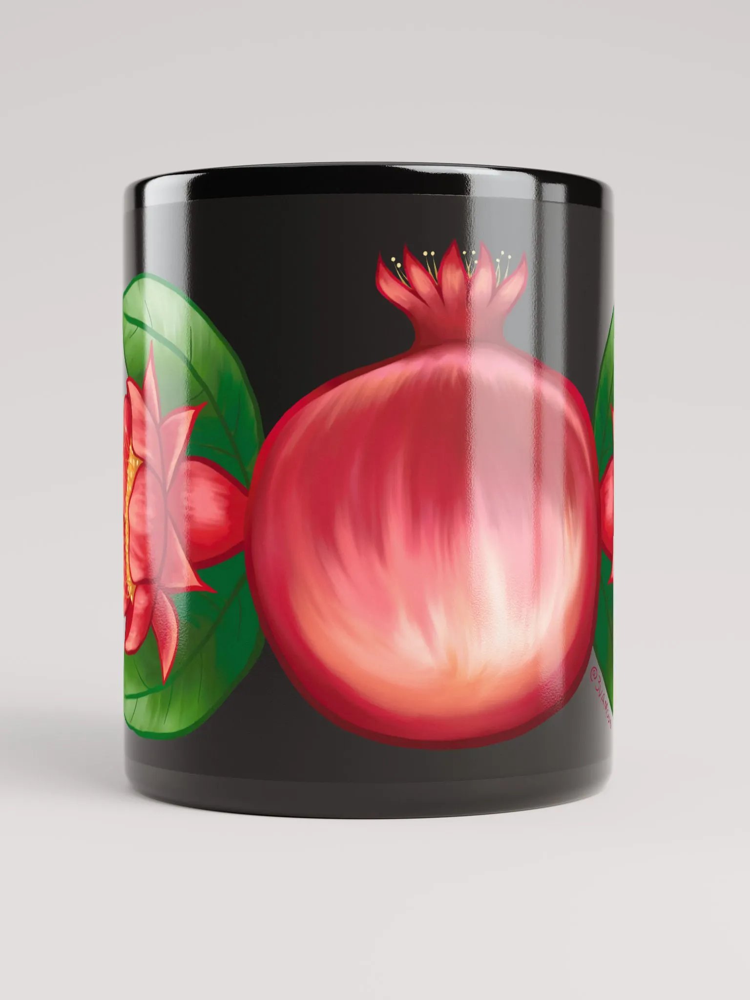 Triple Pom Black Coffee Mug product image (5)