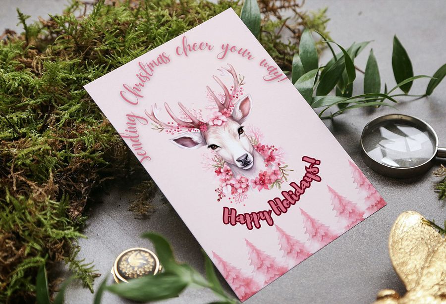 Christmas and New year greetings cards Bundle No 5 (5Cards) product image (5)