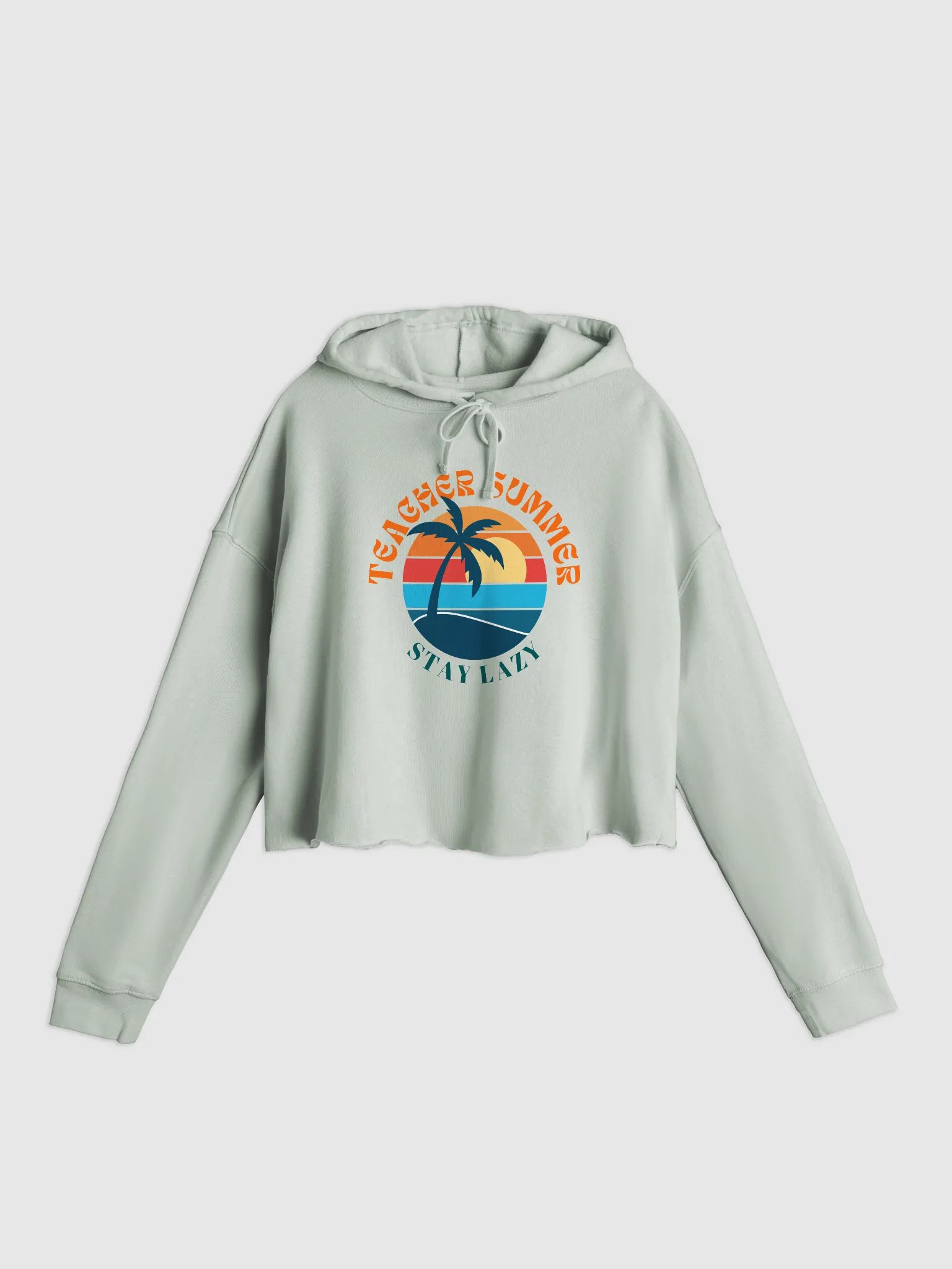 'Teacher Summer' Crop Hoodie product image (1)