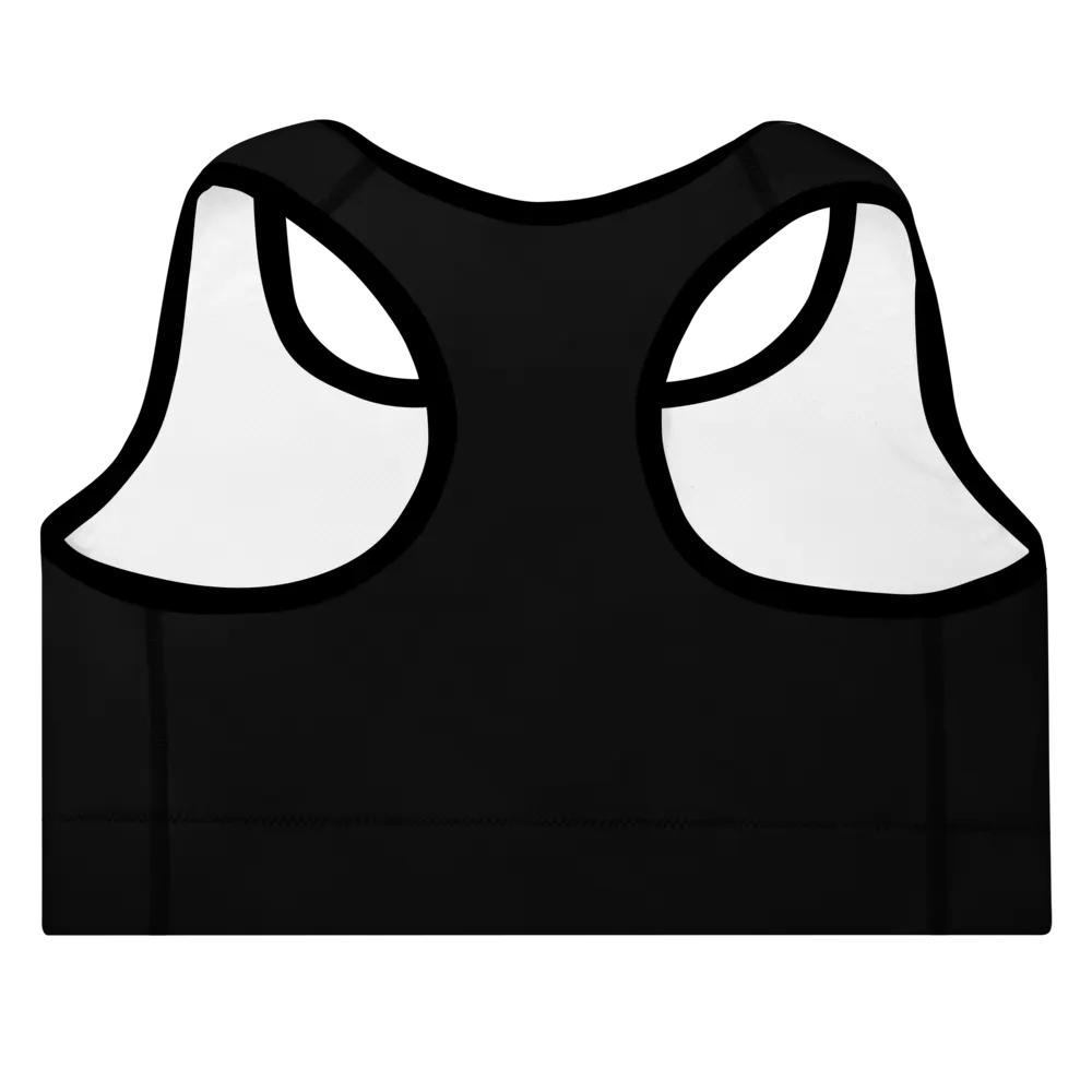 Pure Black Padded Sports Bra product image (6)