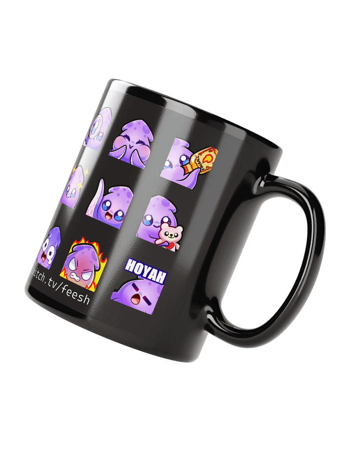 Squid Emote Coffee Mug [black] product image (3)