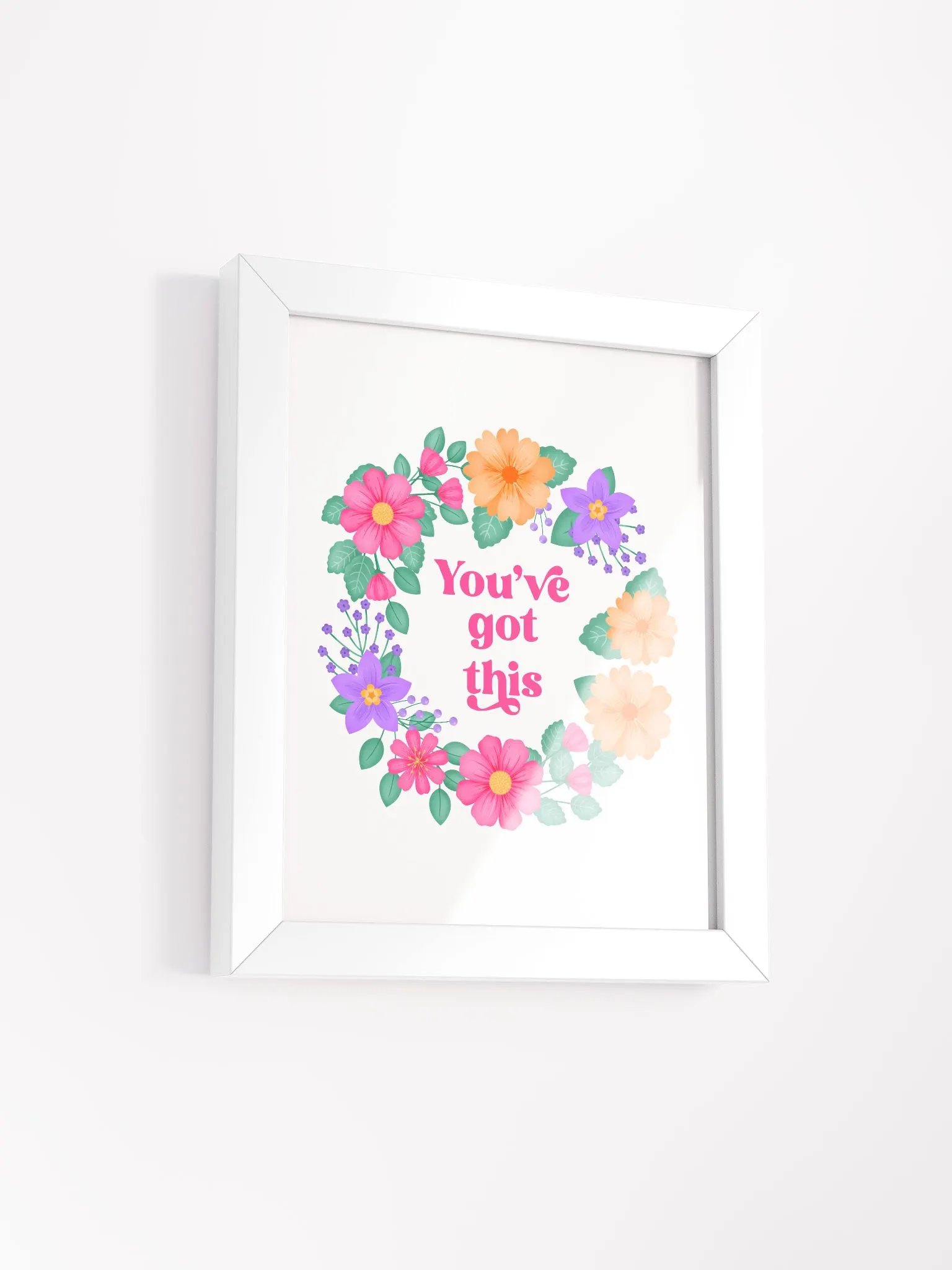 You've got this - Motivational Wall Art White product image (2)