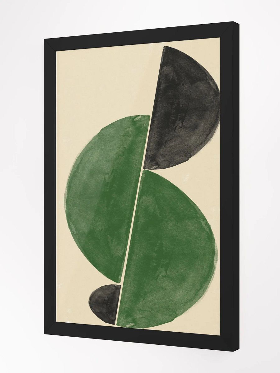 Serene Symmetry Framed Poster | Minimalist Abstract Wall Art | Tranquil Geometric Design for Modern Spaces product image (2)