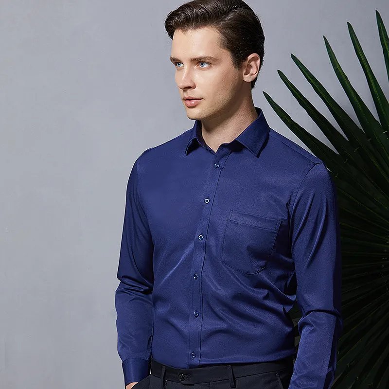 Work Clothes Mercerized Stretch Shirt For Men product image (3)