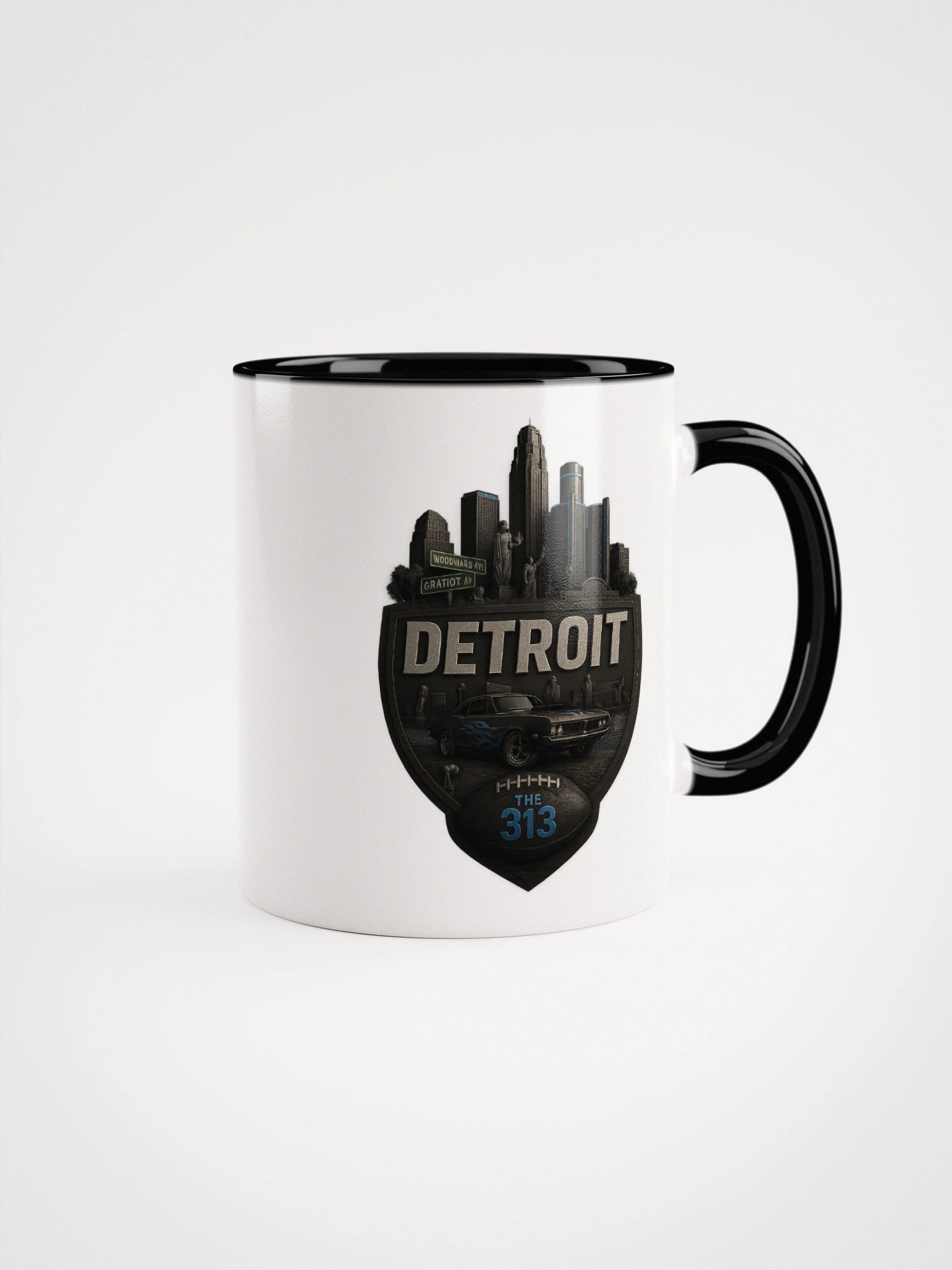 Detroit Skyline Ceramic Mug product image (1)