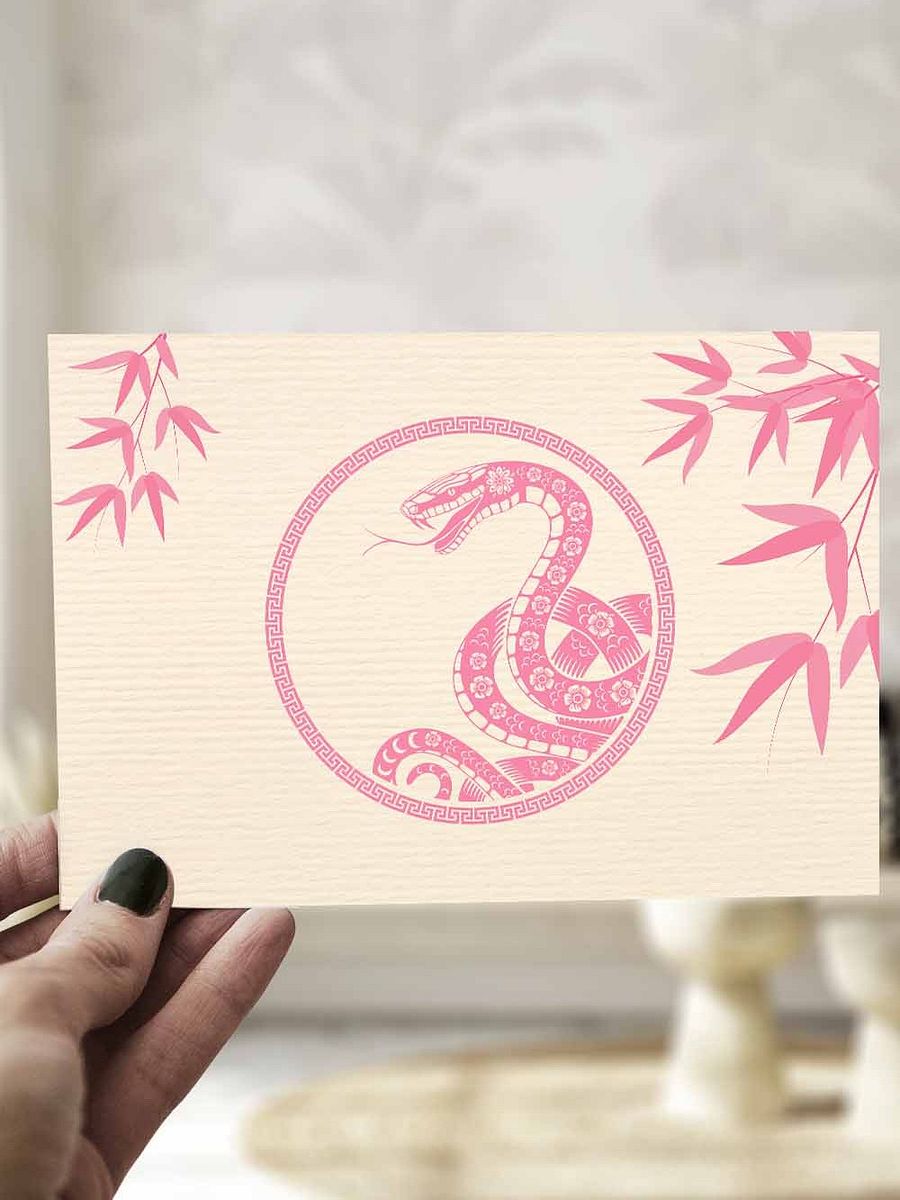 Chinese New Year Card 2025 Lunar New Year of the Snake product image (1)