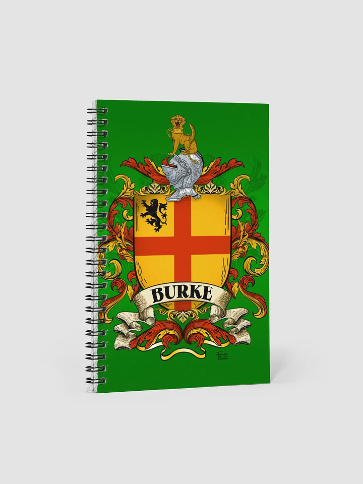 The Burke Family Coat of Arms Crest Notebook product image (1)