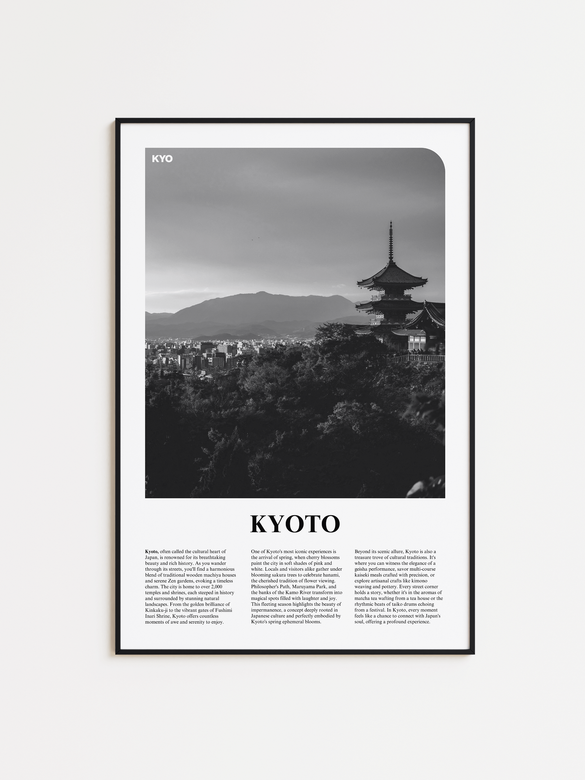 Kyoto 01 Newspaper Poster product image (1)