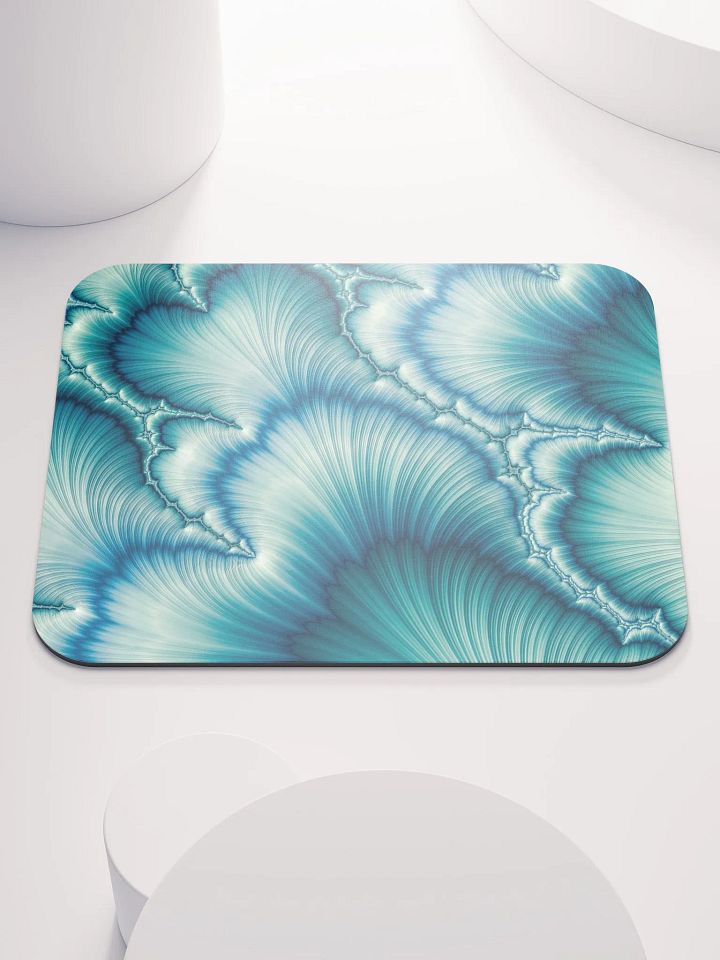 Feathered Blue Fractal Mouse Pad product image (1)